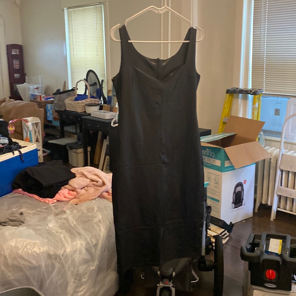 Leather look tight dress never worn